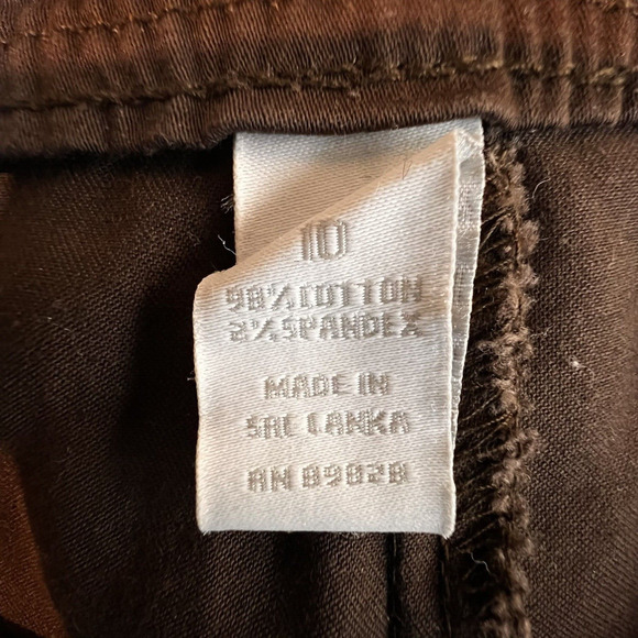 Bandolinoblu Denim Pants Women's 10 Stretch Brown Straight Legs Casual Work - Picture 11 of 15